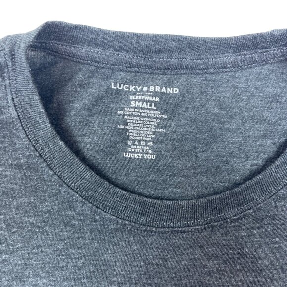 Lucky Brand Men's Gray Sleepwear T-Shirt Sz S - Picture 3 of 5
